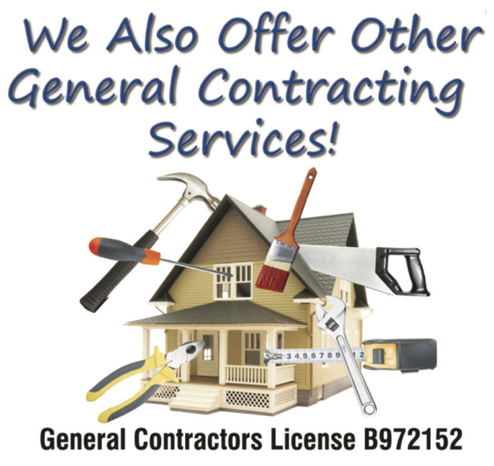 We also offer General Contracting Services